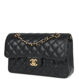 Chanel Small Classic Double Flap Bag Black Caviar Gold Hardware