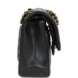 Chanel Small Classic Double Flap Bag Black Caviar Gold Hardware