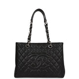Chanel Grand Shopping Tote GST Black Caviar Silver Hardware