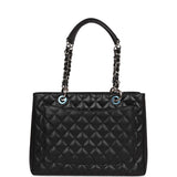 Chanel Grand Shopping Tote (GST) Bag Black Caviar Silver Hardware