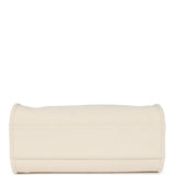 Chanel Small Deauville Shopping Tote Ivory Canvas Light Gold Hardware