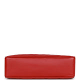 Chanel Vintage Mini Chain Tote Bag Red Lambskin Gold Hardware