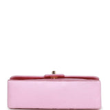 Chanel Vintage Small Flap Bag Pink Satin Gold Hardware