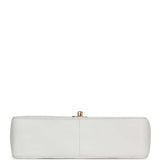 Chanel Vintage Medium Diana Flap Bag White Lambskin Gold Hardware