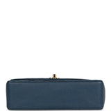 Chanel Vintage Medium Diana Flap Bag Blue Caviar Gold Hardware