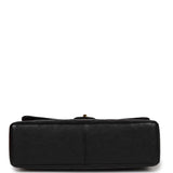 Chanel Vintage Jumbo Classic Single Flap Bag Black Caviar Gold Hardware