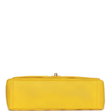 Chanel Vintage Medium Diana Flap Bag Yellow Lambskin Gold Hardware