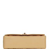 Chanel Vintage Medium Diana Flap Bag Beige Caviar Gold Hardware
