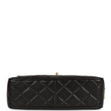 Chanel Vintage Small Diana Fringe Camera Bag Black Lambskin Gold Hardware