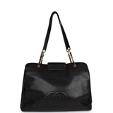 Chanel Vintage Supermodel Tote Black Caviar Gold Hardware