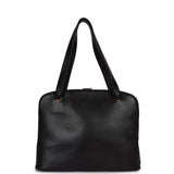 Chanel Vintage Timeless CC Dome Tote Black Lambskin Gold Hardware