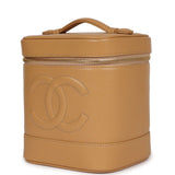 Chanel Vintage Vanity Dark Beige Caviar Gold Hardware
