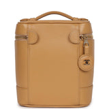 Chanel Vintage Vanity Dark Beige Caviar Gold Hardware