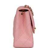 Chanel Vintage Mini Square Flap Light Pink Lambskin Gold Hardware