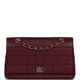 Chanel Vintage Wild Stitch Full Flap Burgundy Caviar Gold Hardware