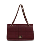 Chanel Vintage Wild Stitch Full Flap Burgundy Caviar Gold Hardware