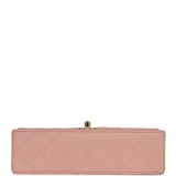 Chanel Vintage Small Classic Double Flap Pink Lambskin Gold Hardware
