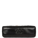 Chanel Vintage Frame Bag Black Lambskin Gold Hardware