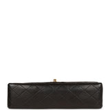 Chanel Vintage Medium Classic Double Flap Black Lambskin Gold Hardware