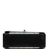 Chanel Vintage Small Mademoiselle Flap White and Navy Lambskin Gold Hardware