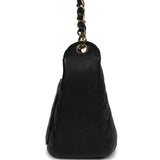 Chanel Vintage Timeless CC Hobo Bag Black Caviar Gold Hardware