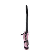 Chanel Vintage Cambon Ligne Pink and Black Calfskin Pochette Silver Hardware