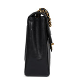 Chanel Vintage XL Jumbo Mademoiselle Vertical Flap Black Caviar Gold Hardware