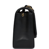 Chanel Vintage Small Diana Flap Bag Black Lambskin Gold Hardware