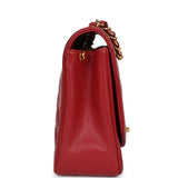 Chanel Vintage Medium Diana Flap Bag Red Caviar Gold Hardware