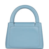 Chanel Vintage Large Kelly Light Blue Lambskin Gold Hardware