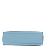 Chanel Vintage Large Kelly Light Blue Lambskin Gold Hardware