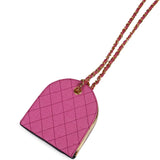 Chanel Vintage Set of Two Mini Bucket Bag & Oval Handbag Pink and Black Raffia Gold Hardware