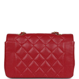 Chanel Vintage Small Diana Flap Bag Red Caviar Gold Hardware