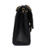 Chanel Vintage Small Classic Double Flap Black Caviar Gold Hardware