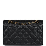 Chanel Vintage Small Classic Double Flap Black Caviar Gold Hardware