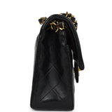 Chanel Vintage Small Classic Double Flap Black Lambskin Gold Hardware