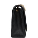 Chanel Vintage Medium Diana Flap Bag White and Black Lambskin Gold Hardware