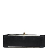 Chanel Vintage Medium Diana Flap Bag White and Black Lambskin Gold Hardware