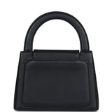 Chanel Vintage Large Kelly Black Lambskin Gold Hardware