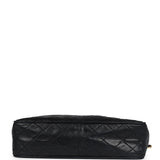 Chanel Vintage Large Front Pocket Camera Bag Black Lambskin Gold Hardware