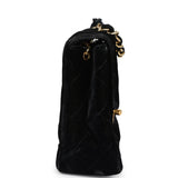 Chanel Vintage Mini Square Flap Bag Black Velvet Gold Hardware