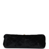 Chanel Vintage Mini Square Flap Bag Black Velvet Gold Hardware