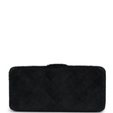 Chanel Vintage Rectangular Vanity Box Black Pony Hair Antique Gold Hardware