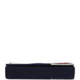 Chanel Vintage N0.5 Chain Shoulder Bag Navy, Silver, Red Canvas Silver Hardware