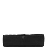Chanel Vintage Vertical Stripe Kelly Flap Bag Black Caviar Gold Hardware