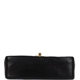 Chanel Vintage Small Diana Flap Bag Black Lambskin Gold Hardware