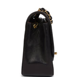 Chanel Vintage Small Diana Flap Bag Black Lambskin Gold Hardware
