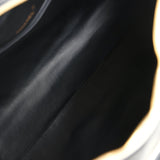Chanel Vintage Large Logo Boston Bag Black and White Calfskin Gold Hardware