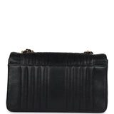 Chanel Vintage Medium Vertical Flap Bag Black Caviar Gold Hardware
