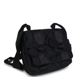 Chanel Vintage Mini Bow Shoulder Bag Black Satin Gold Hardware